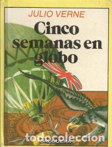 Libros antiguos: Cinco semanas en globo. Julio Verne - Foto 1