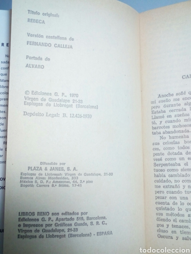 Libros antiguos: A&ntilde;o 1970. Libro, REBECA, Daphne Du Maurier. - Foto 4
