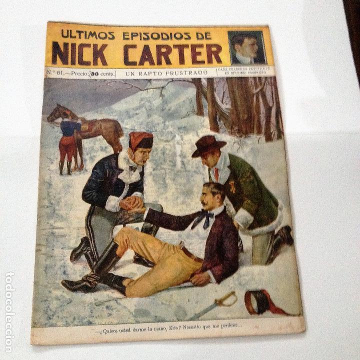 Libros antiguos: Ultimos episodios de Nick Carter, n&ordm; 61 - Foto 1