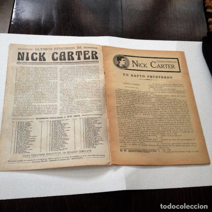 Libros antiguos: Ultimos episodios de Nick Carter, n&ordm; 61 - Foto 2