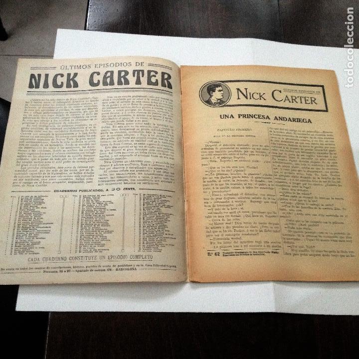Libros antiguos: Ultimos episodios de Nick Carter, n&ordm; 62 - Foto 2
