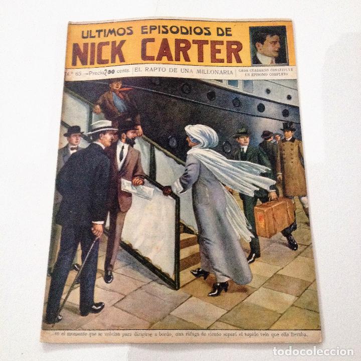 Libros antiguos: Ultimos episodios de Nick Carter, n&ordm; 65 - Foto 1