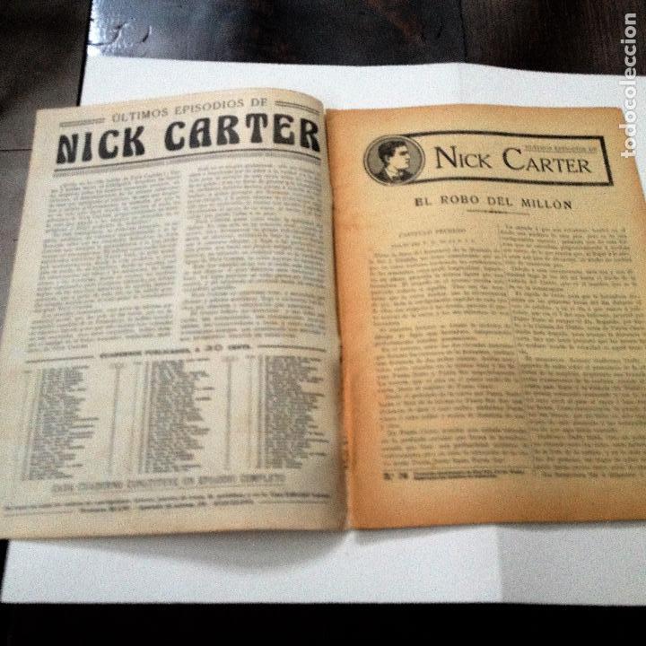 Libros antiguos: Ultimos episodios de Nick Carter, n&ordm; 76 - Foto 2