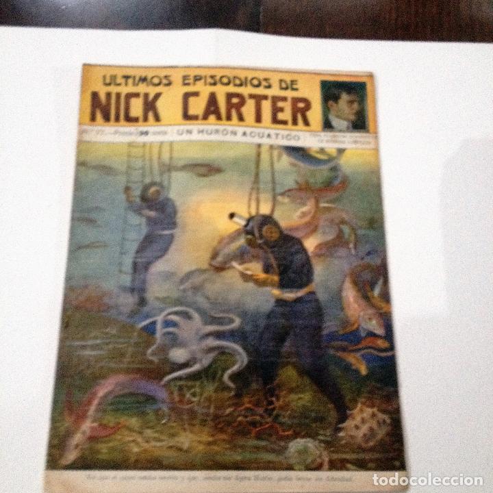 Libros antiguos: Ultimos episodios de Nick Carter, n&ordm; 77 - Foto 1