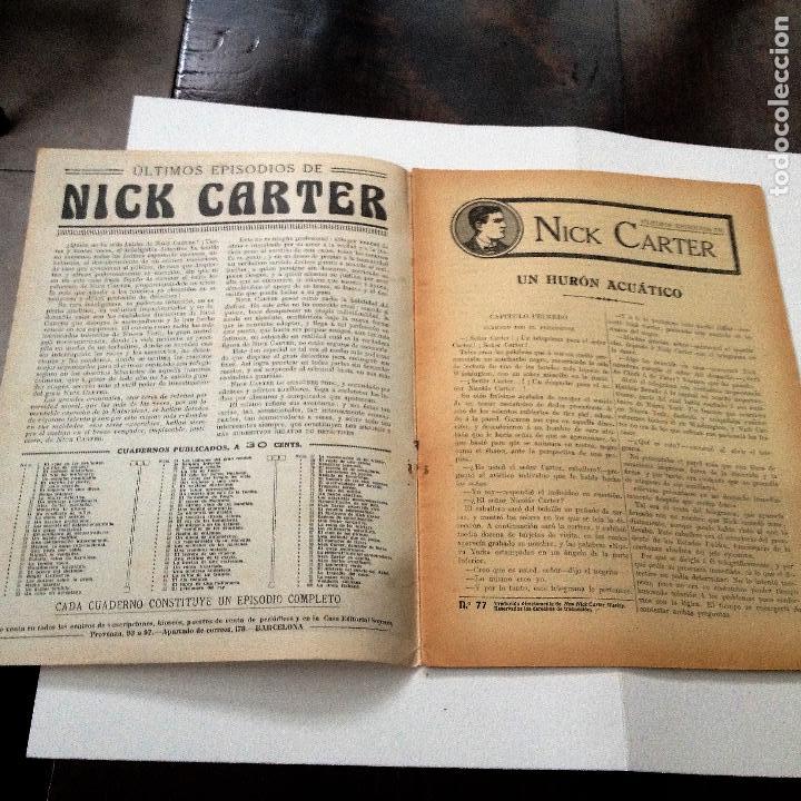 Libros antiguos: Ultimos episodios de Nick Carter, n&ordm; 77 - Foto 2