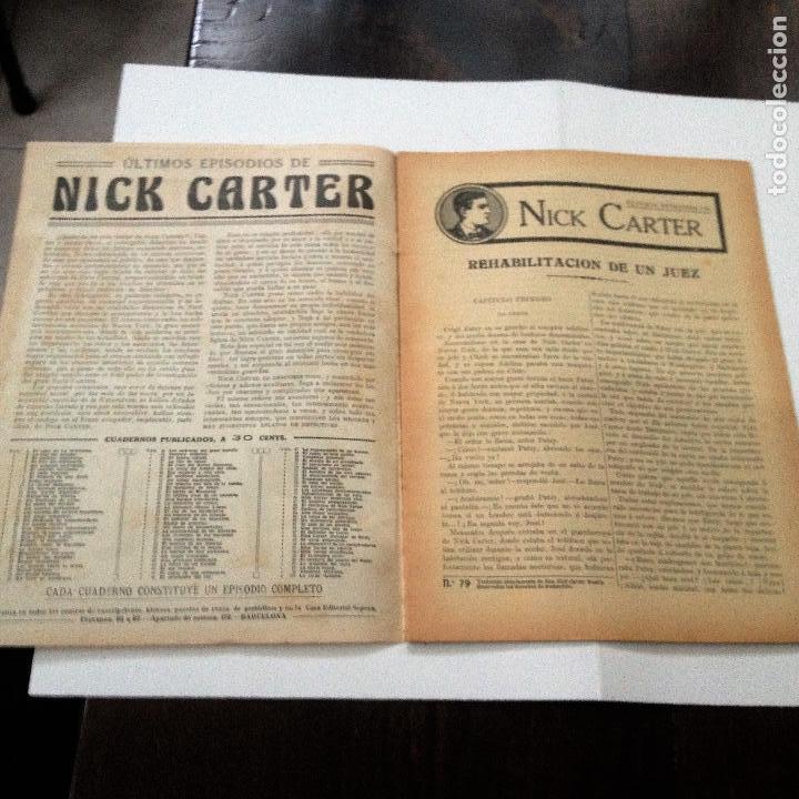 Libros antiguos: Ultimos episodios de Nick Carter, n&ordm; 79 - Foto 2