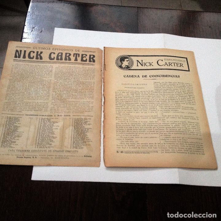 Libros antiguos: Ultimos episodios de Nick Carter, n&ordm; 83 - Foto 2