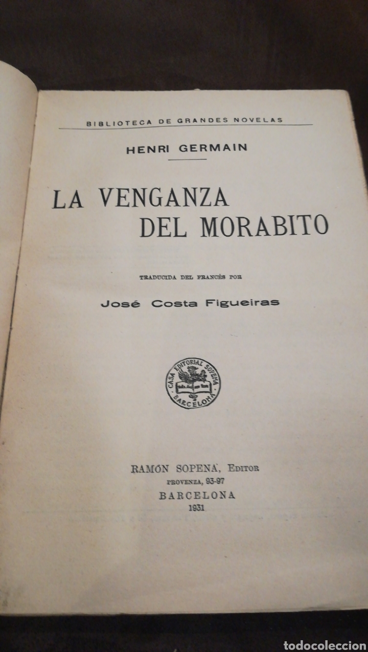Libros antiguos: La venganza del Morabito - Foto 3