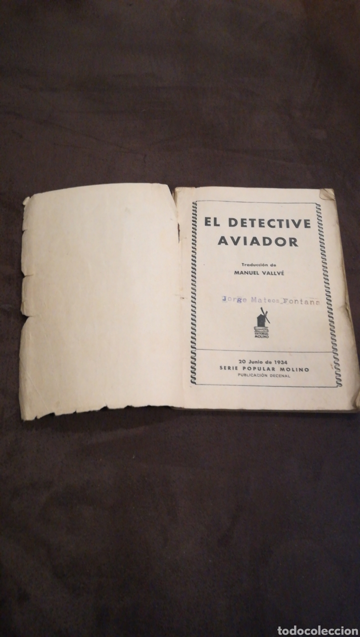 Libros antiguos: El detective aviador - Foto 3