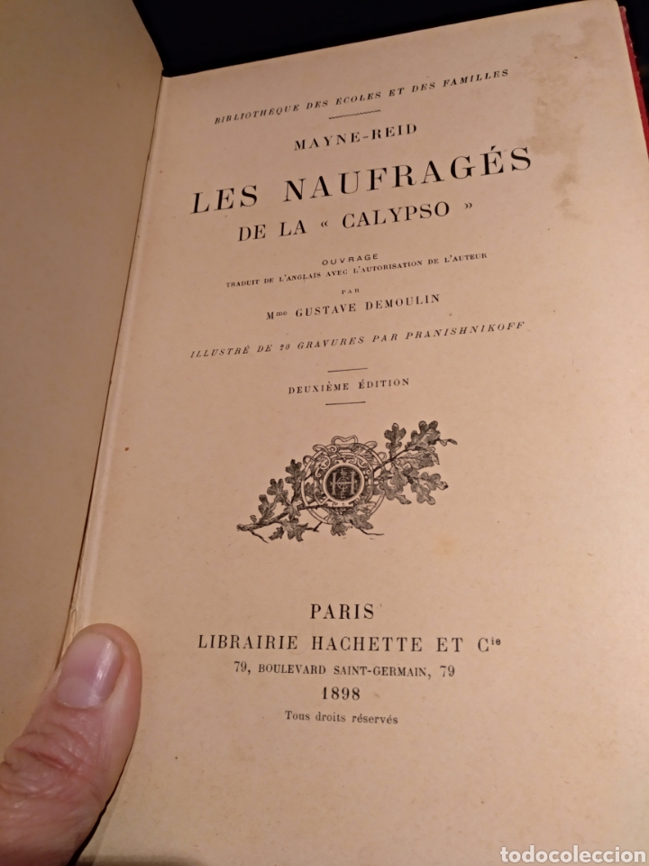 Libros antiguos: 1898. Dos libros en franc&eacute;s - Foto 6