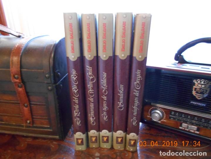 Libros antiguos: EMILIO SALGARI-EDICIONES RUEDA-2003-5 TOMOS - Foto 1