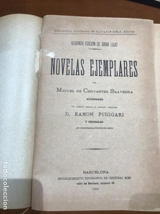 Libros antiguos: Novelas ejemplares, edicion gran lujo 1883 - Foto 1