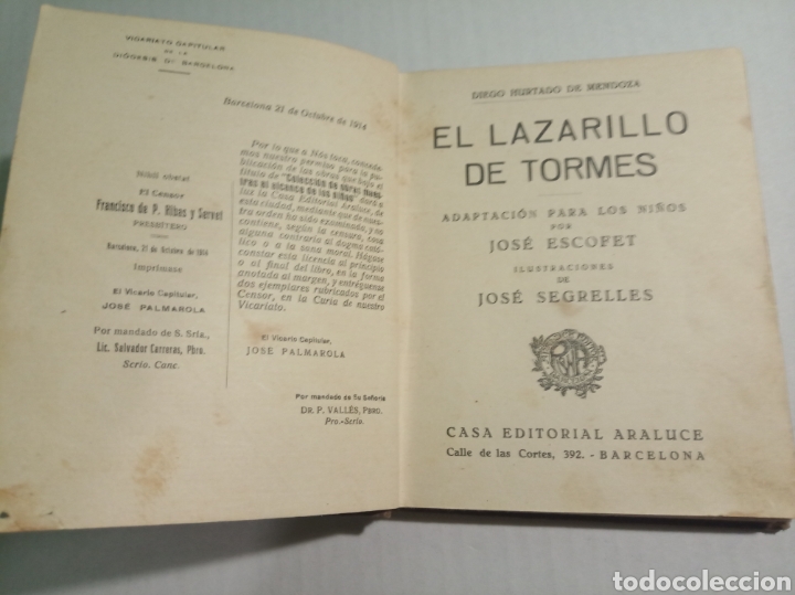 Libros antiguos: Lazarillo de Tormes....... - Foto 3