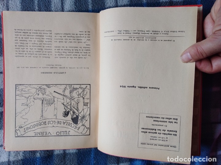Libros antiguos: Escuela de los robinsones (538) - Foto 3