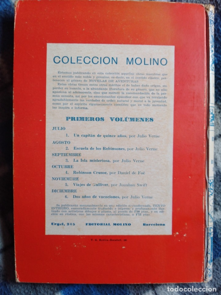 Libros antiguos: Escuela de los robinsones (538) - Foto 6