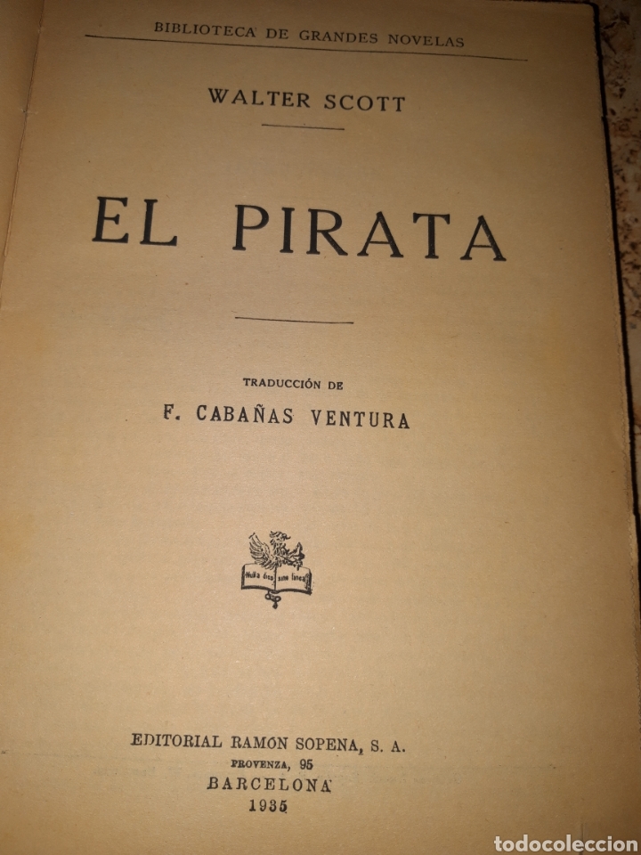 Libros antiguos: Walter Scott El pirata - Foto 2
