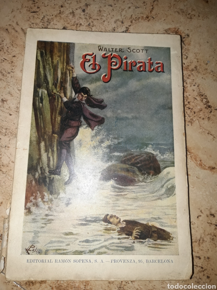 Libros antiguos: Walter Scott El pirata - Foto 1