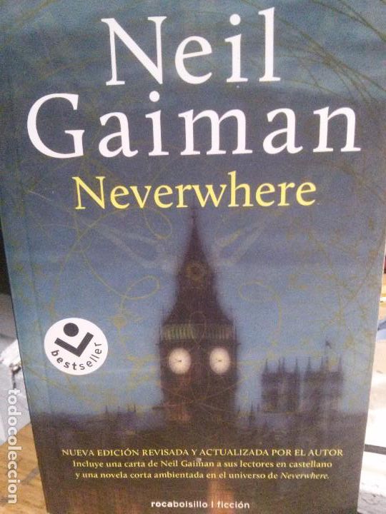 Libros antiguos: neverwhere, neil gaiman, rocabolsillo edit.