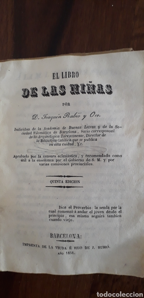 Libros antiguos: El libro de las ni&ntilde;as - Foto 1