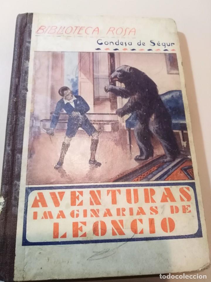 Libros antiguos: Aventuras imaginarias de Leoncio - Foto 1