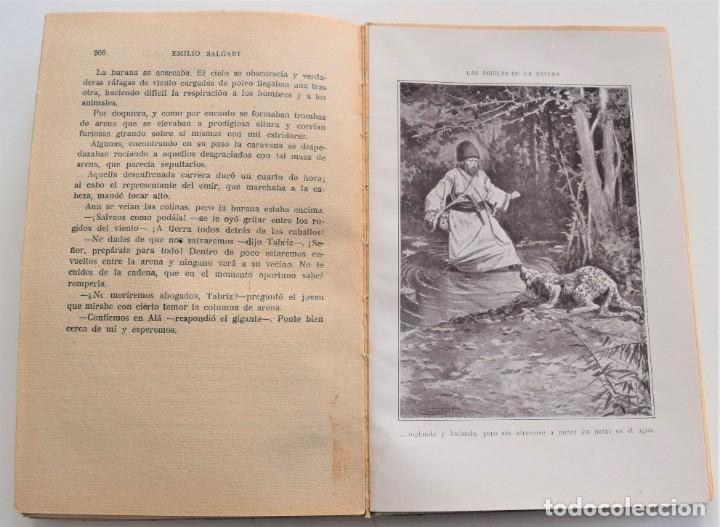 Libros antiguos: LAS AGUILAS DE LA ESTEPA - EMILIO SALGARI - CASA EDITORIAL MAUCCI - CON 18 LÁMINAS DE A. TANGHETTI - Foto 9 - 261551625