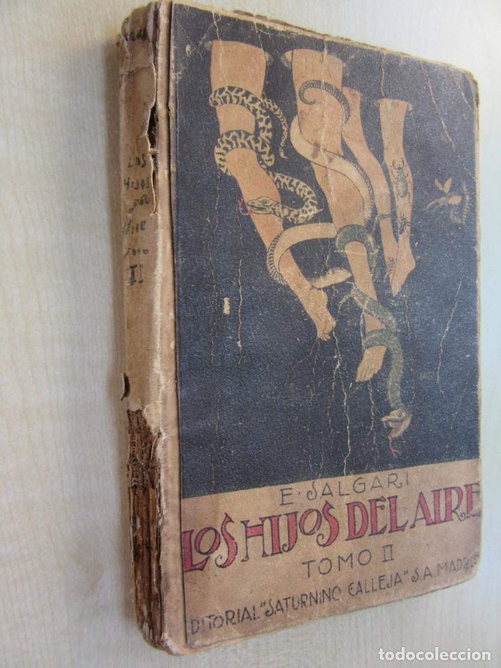 Libros antiguos: Los hijos del aire (obra completa 4 tomos) Emilio Salgari Editorial Calleja Hacia1920 - Foto 4 - 269848083