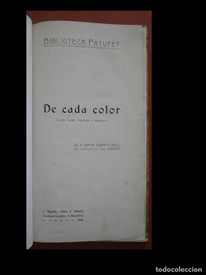 Libros antiguos: De cada color. Ram&oacute;n Suri&ntilde;ach Baell - Foto 3