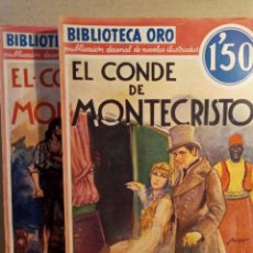 Libros antiguos: EL CONDE DE MONTECRISTO - BIBLIOTECA ORO.