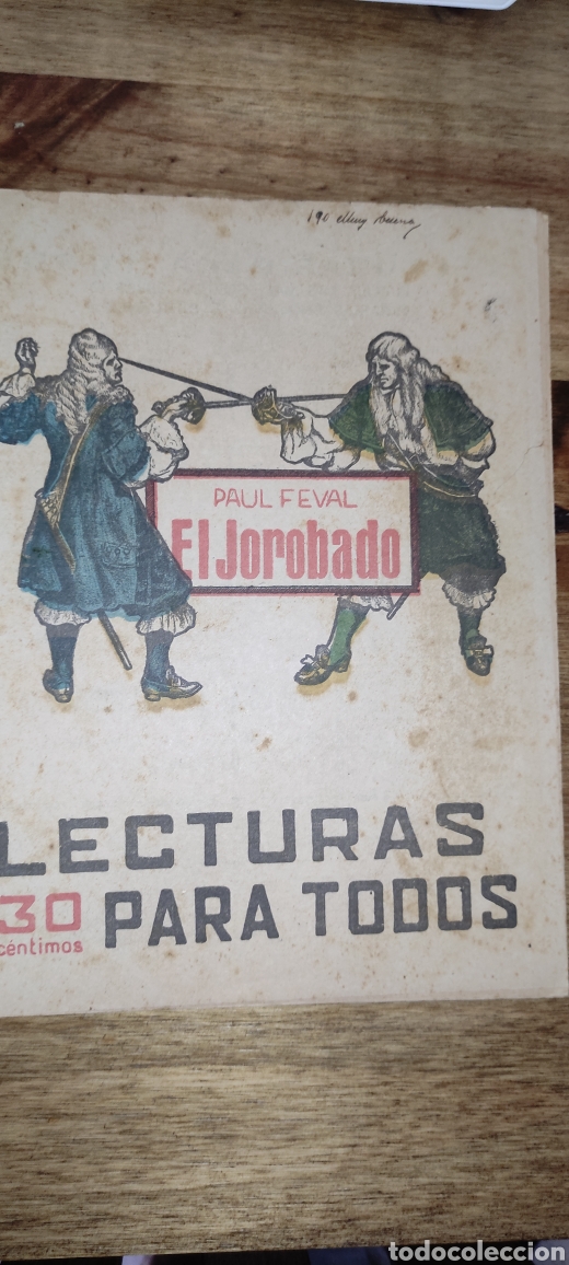 Libros antiguos: Lecturas Para Todos, El Jorobado - Foto 1
