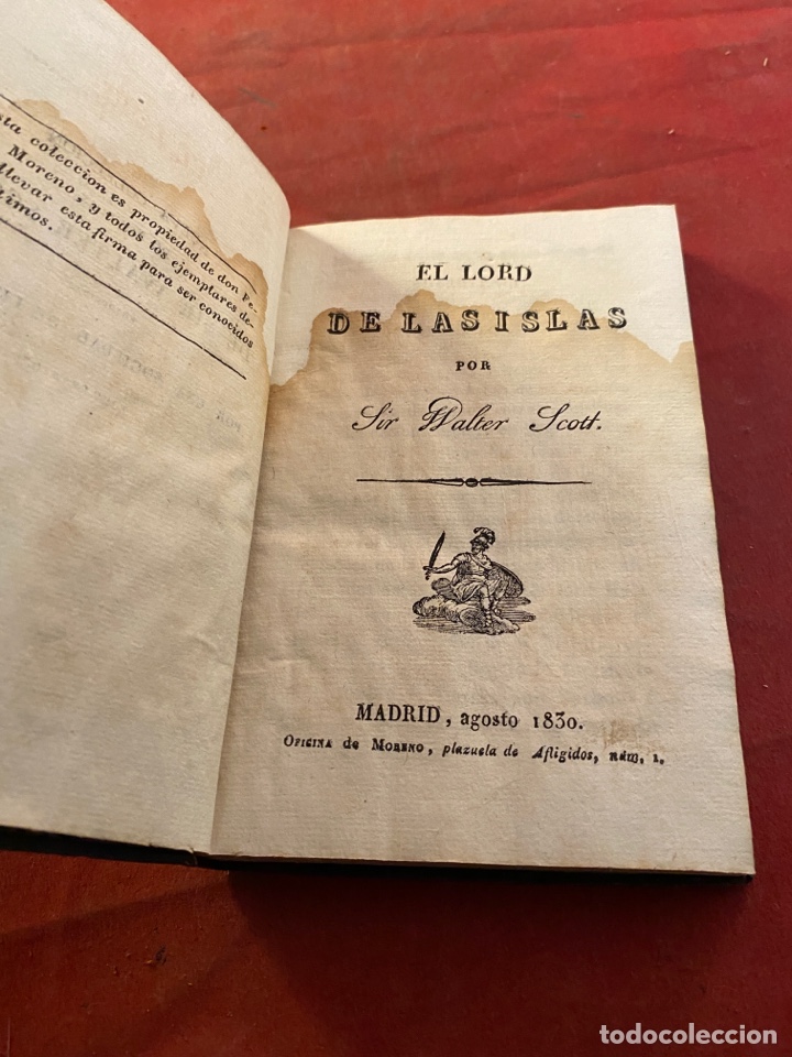 Libros antiguos: EL LORD DE LAS ISLAS. Madrid 1830 - Foto 6