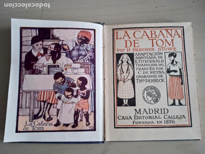 Libros antiguos: La caba&ntilde;a de Tom. H. Beecher Stowe. - Foto 2