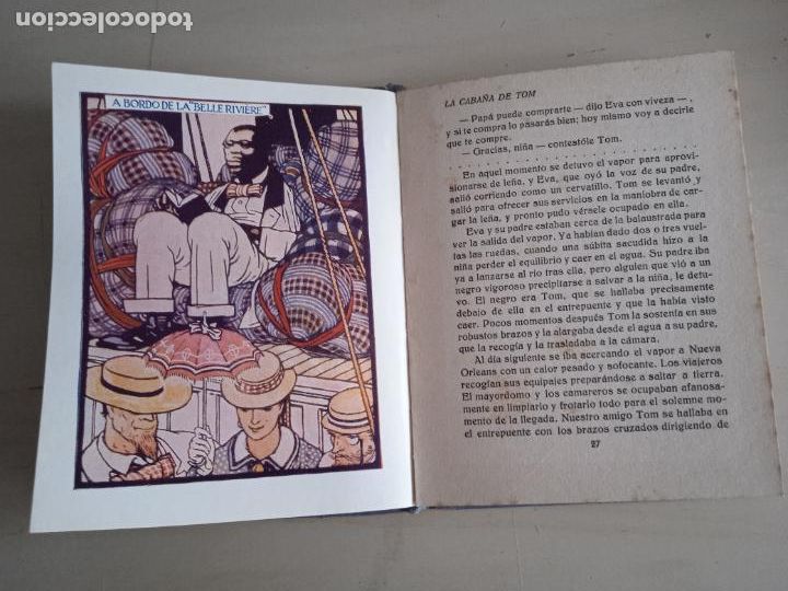 Libros antiguos: La caba&ntilde;a de Tom. H. Beecher Stowe. - Foto 4