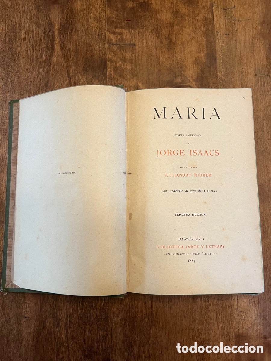 Libros antiguos: Maria, Jorge Isaacs - Foto 3