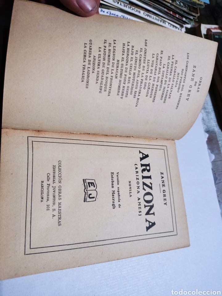 Libros antiguos: Libro Arizona de zane grey 1934 - Foto 4