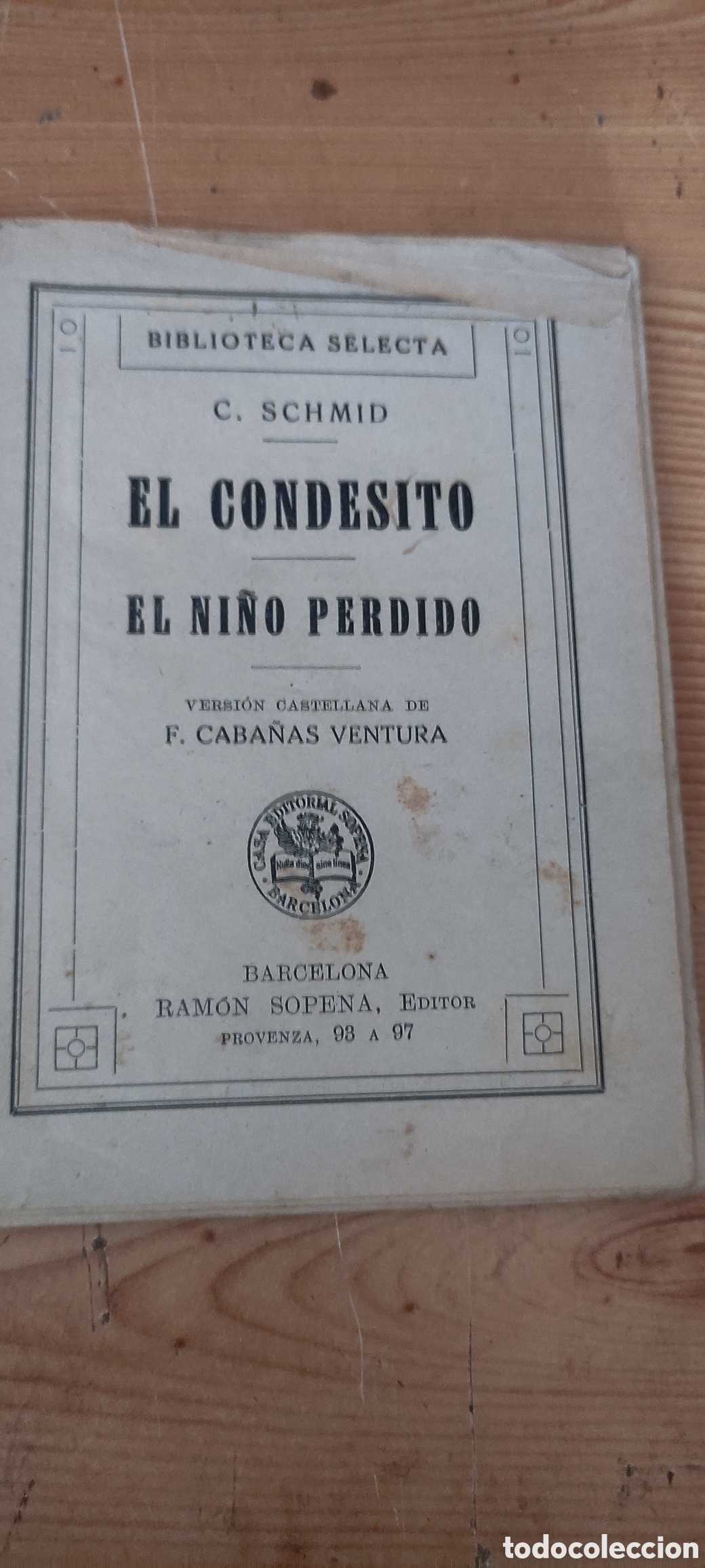 Libros antiguos: EL CONDESITO , BIBLIOTECA SELECTA - Foto 2