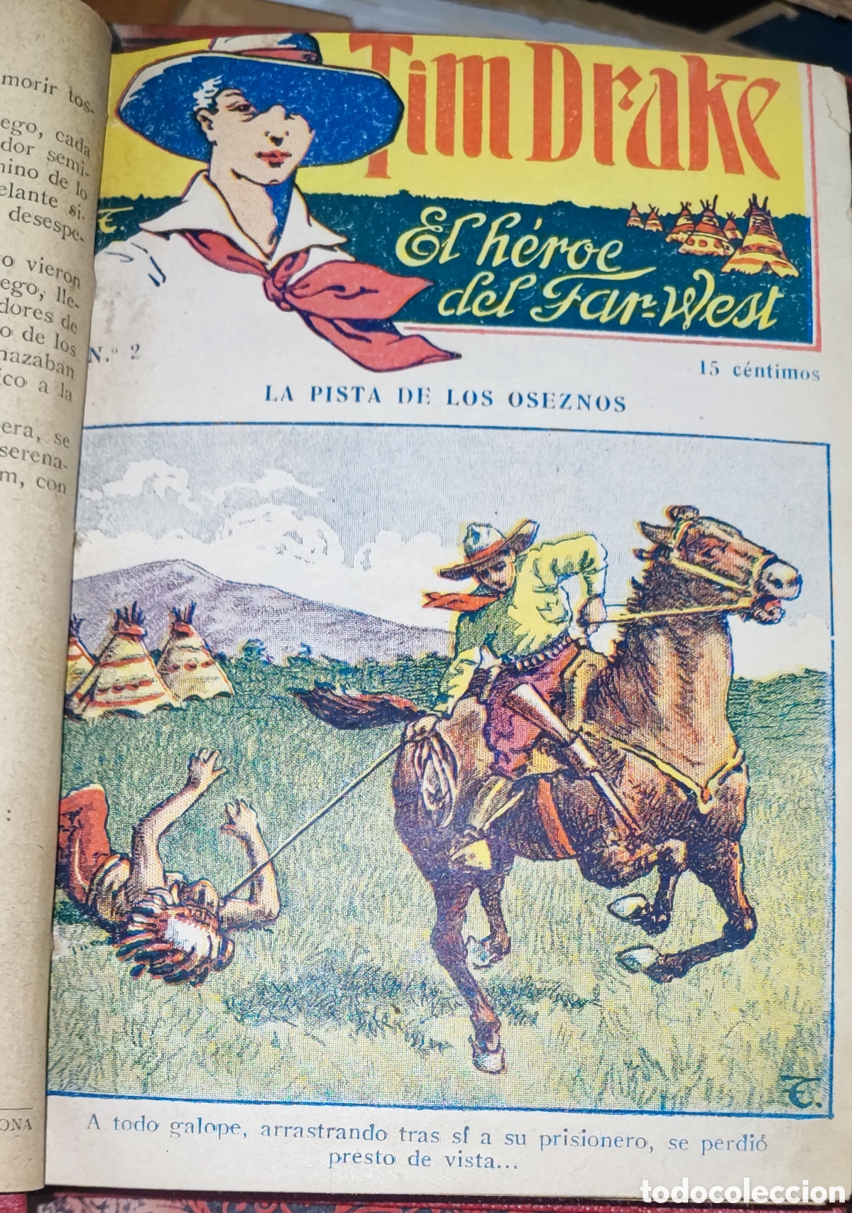 Libros antiguos: Tim Drake, el h&eacute;roe del Far-West. 20 n&uacute;meros, completa - Foto 1