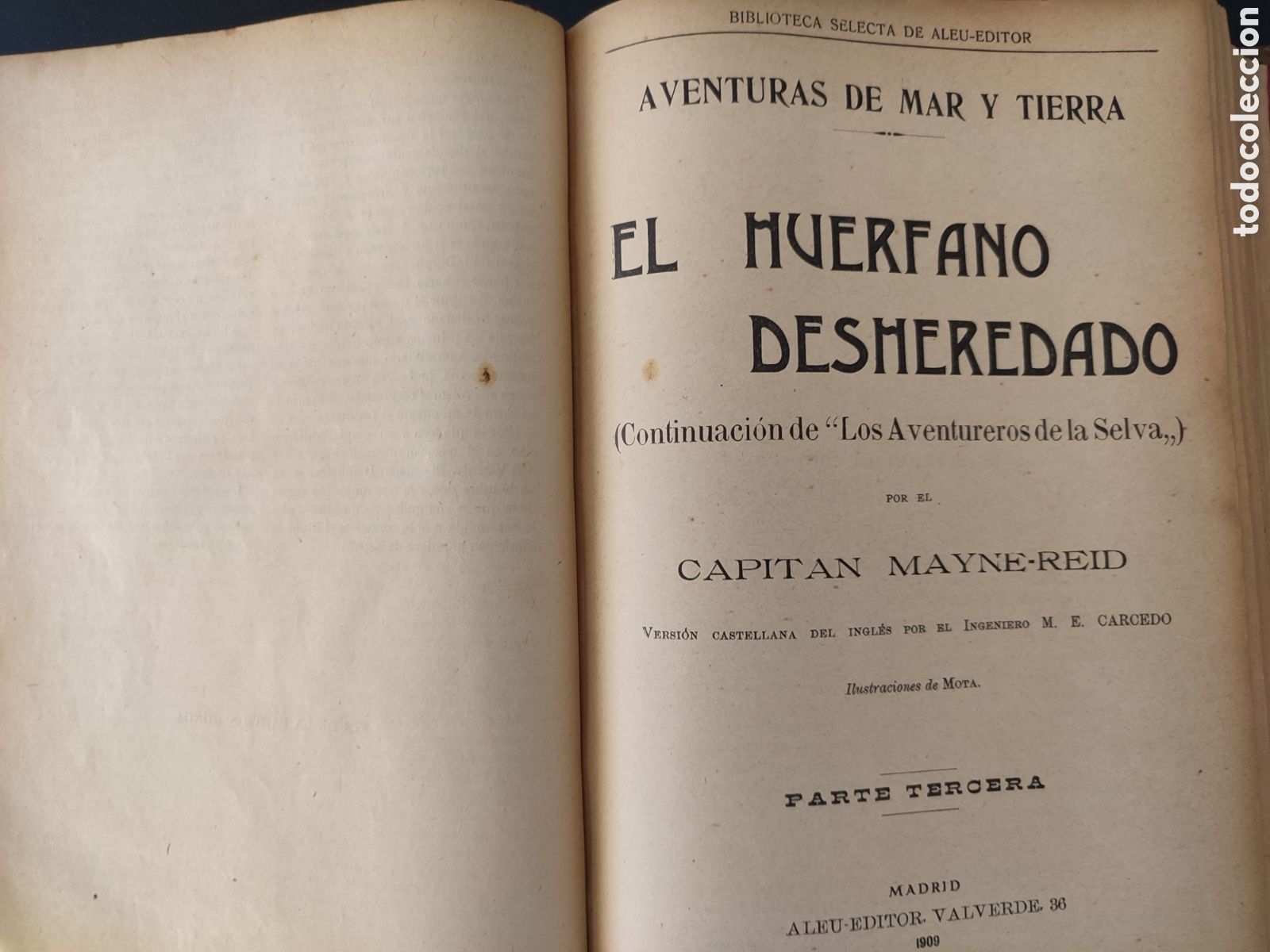 Libros antiguos: Obras de Mayne-Reid .1909 - Foto 15