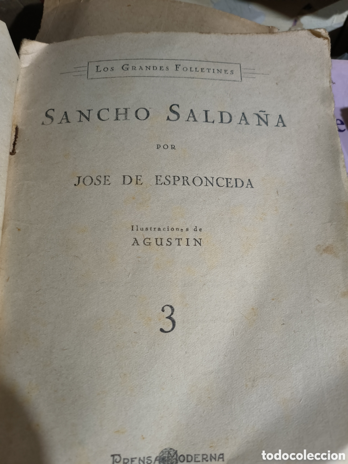 Libros antiguos: Sancho Salda&ntilde;a - Foto 2