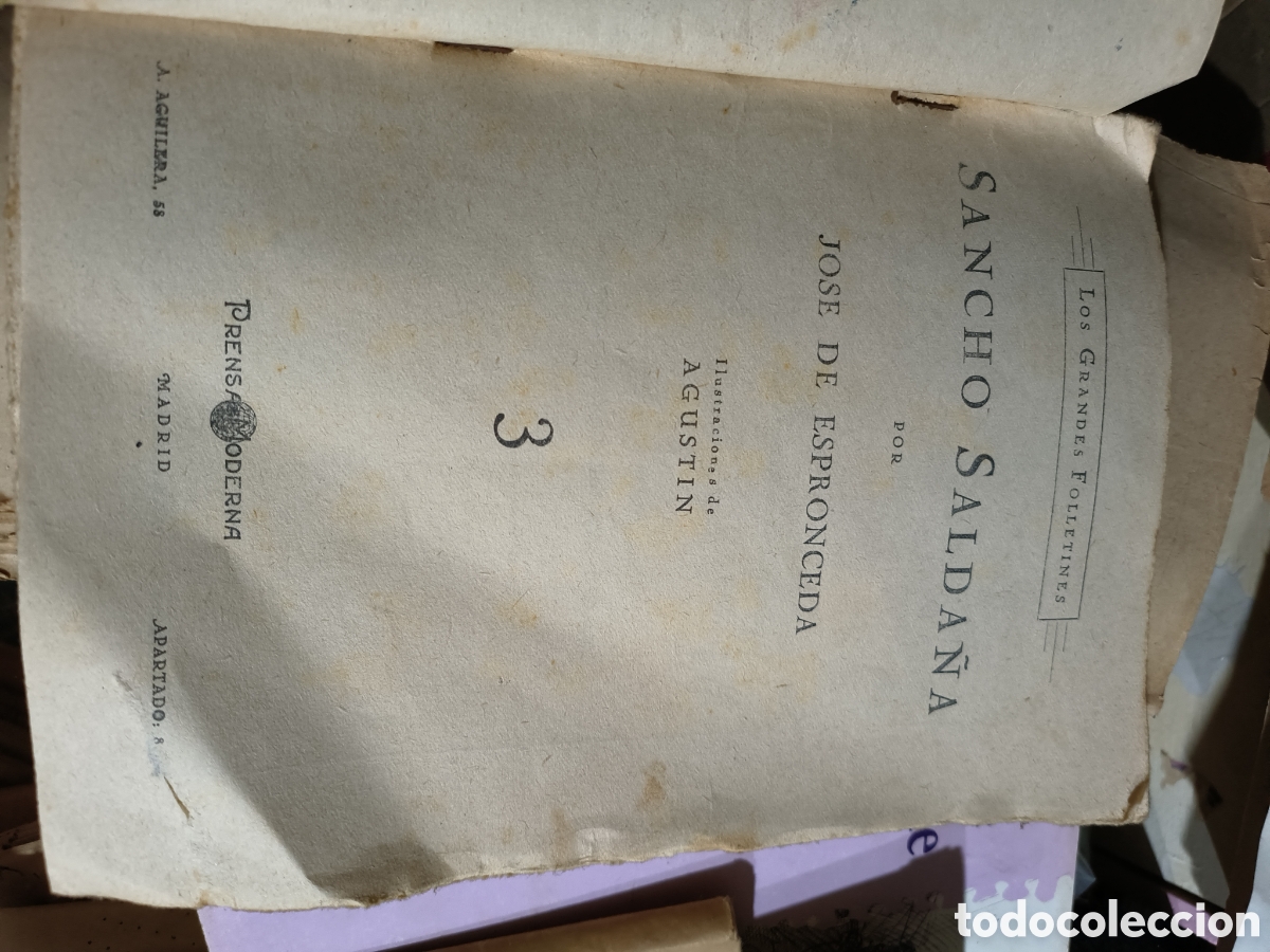 Libros antiguos: Sancho Salda&ntilde;a - Foto 3
