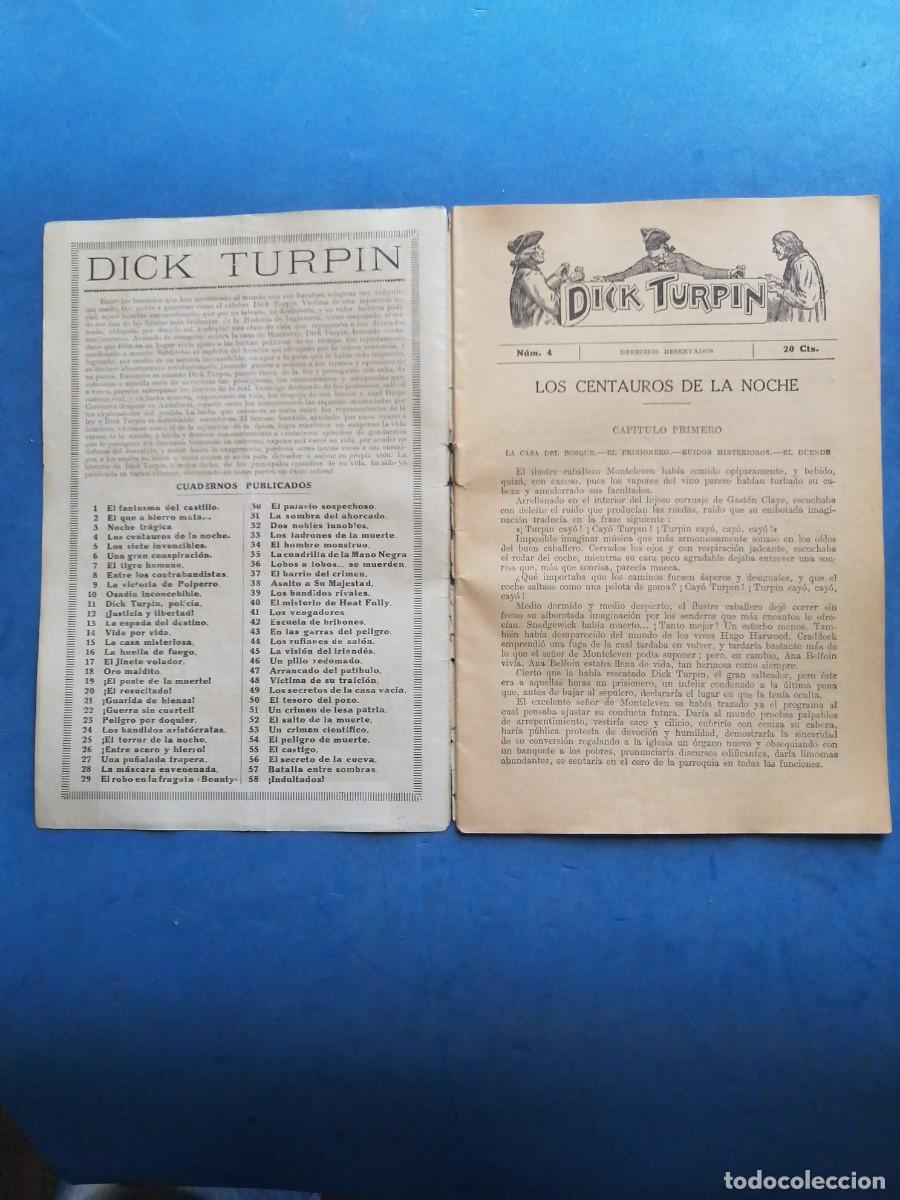 Libros antiguos: Dick Turpin n&uacute;mero 4 - Foto 2