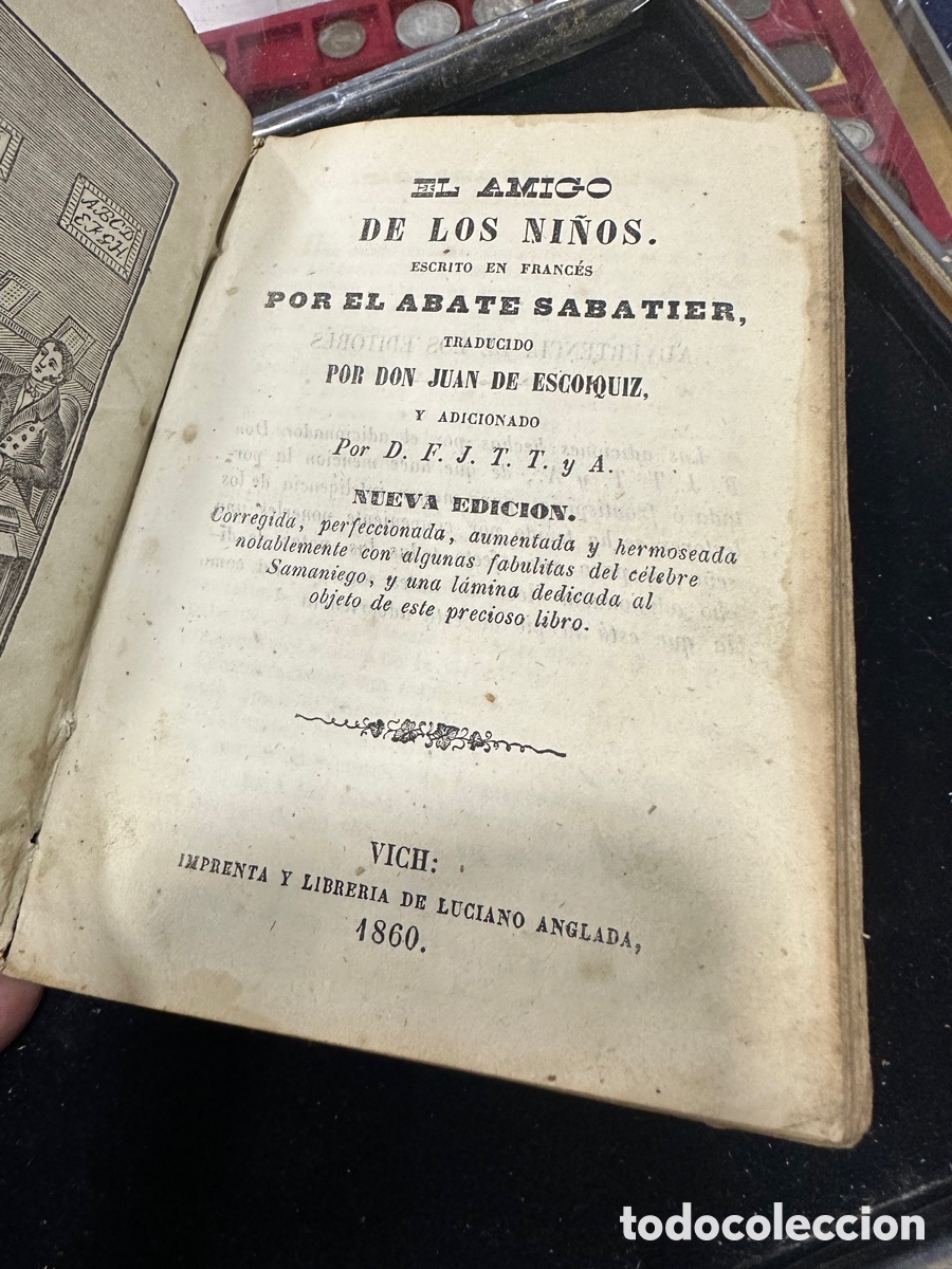 Libros antiguos: Libro el amigo de los ni&ntilde;os 1860 - Foto 2