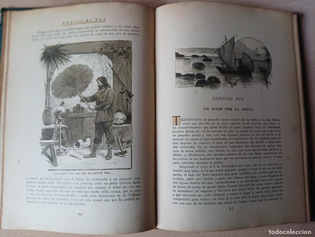 Libros antiguos: Robinson Crusoe. Daniel de Foe - Foto 2
