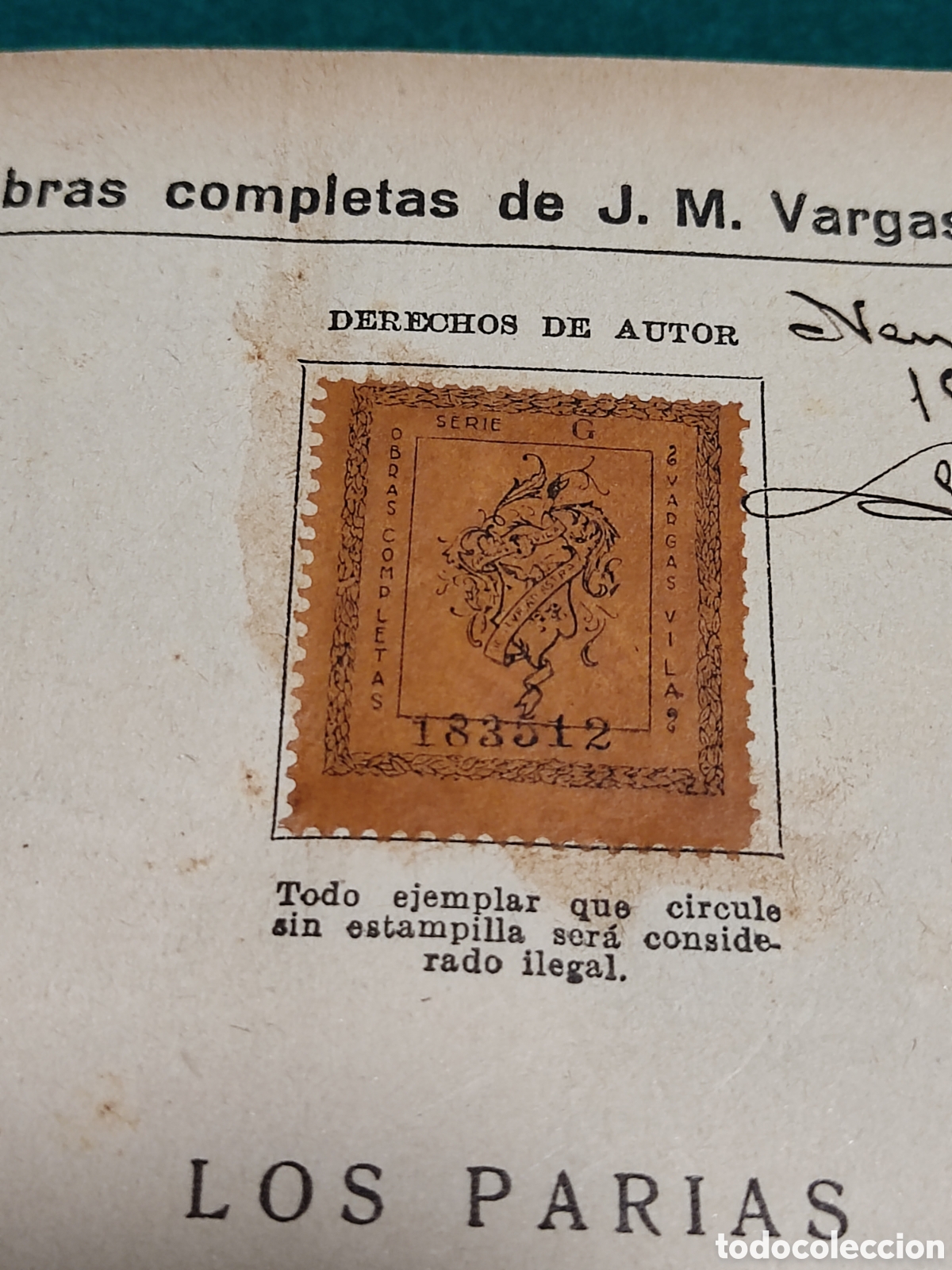 Libros antiguos: Libro Los Parias, Vargas Vila 1902 - Foto 3