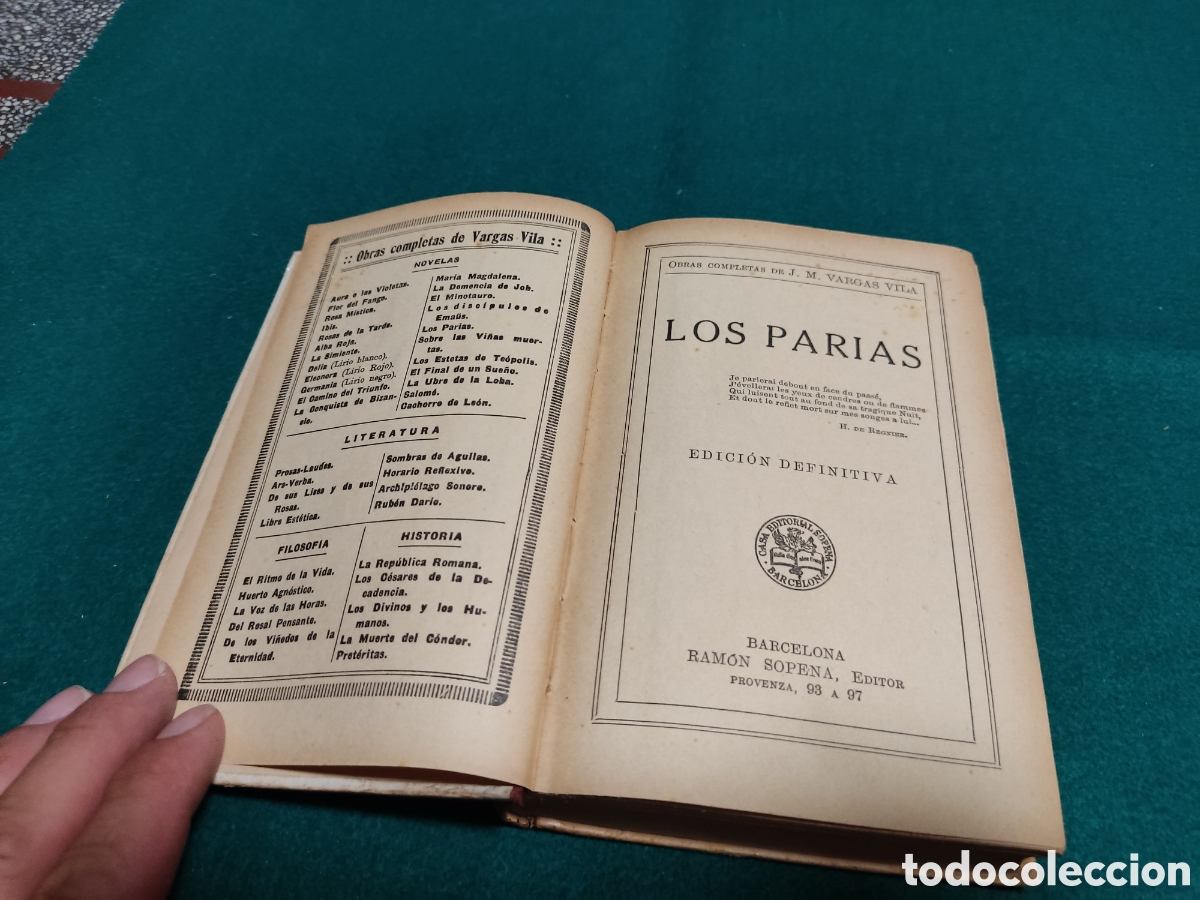 Libros antiguos: Libro Los Parias, Vargas Vila 1902 - Foto 6