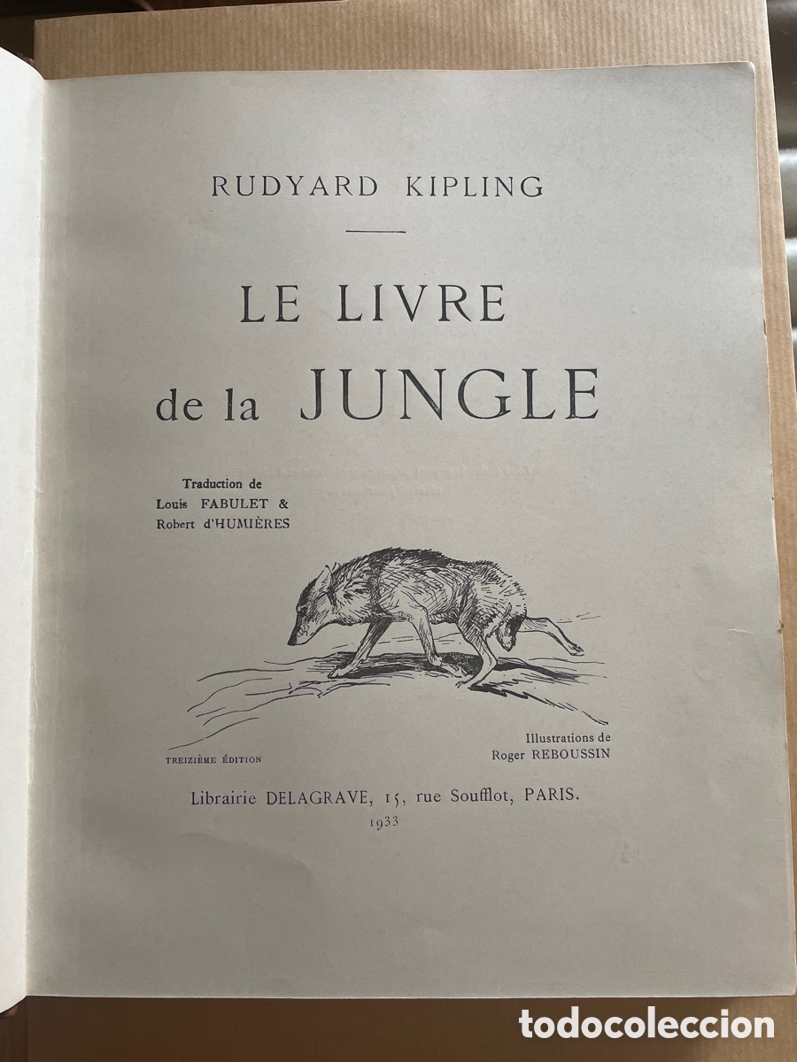 Libros antiguos: EL LIBRO DE LA SELVA - RUDYARD KIPLING 1933 - Foto 1