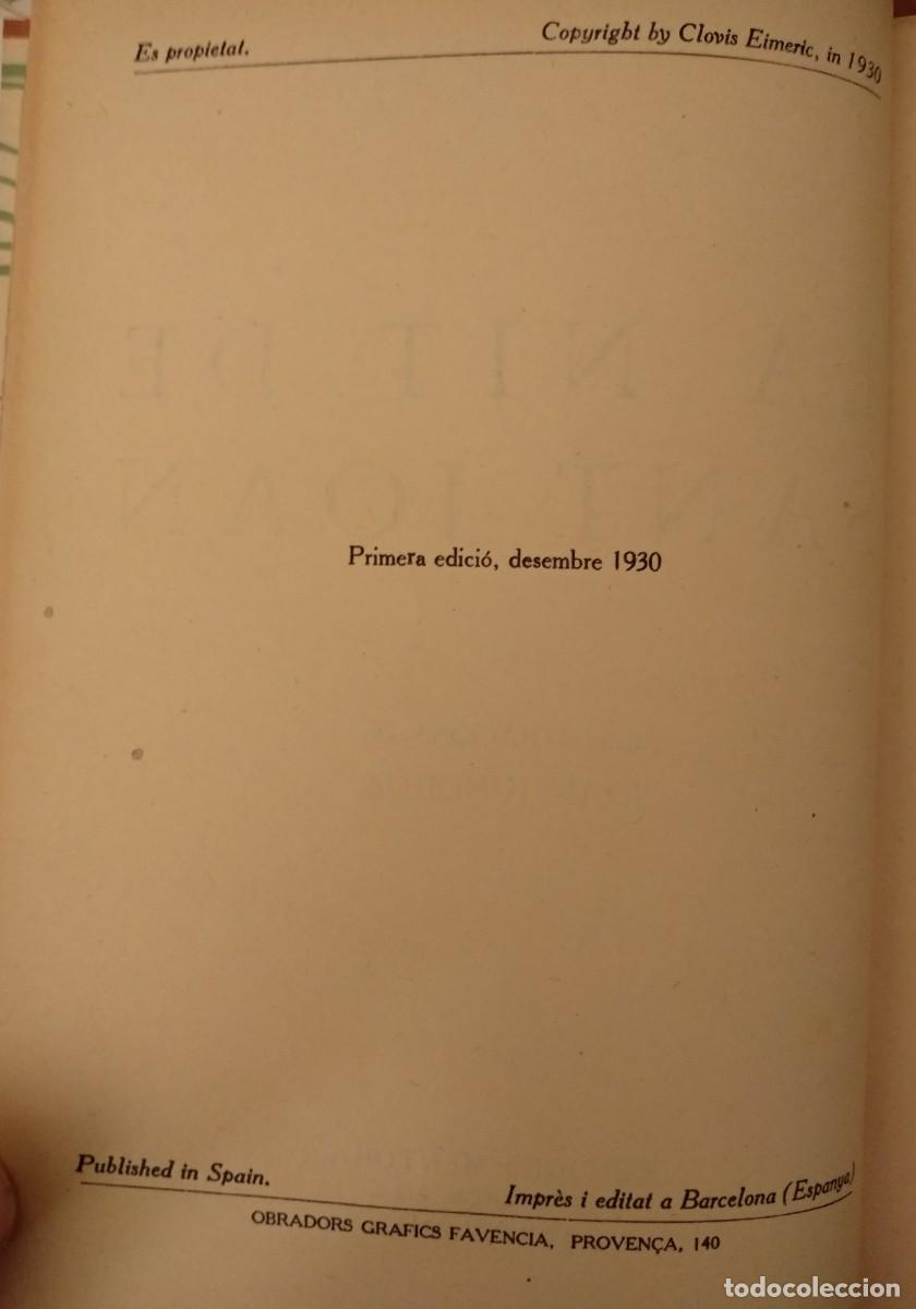 Libros antiguos: LA NIT DE SANT JOAN, CLOVIS EIMERIC, 1a edici&oacute; 1930,il&middot;lustracions JUNCEDA - Foto 11