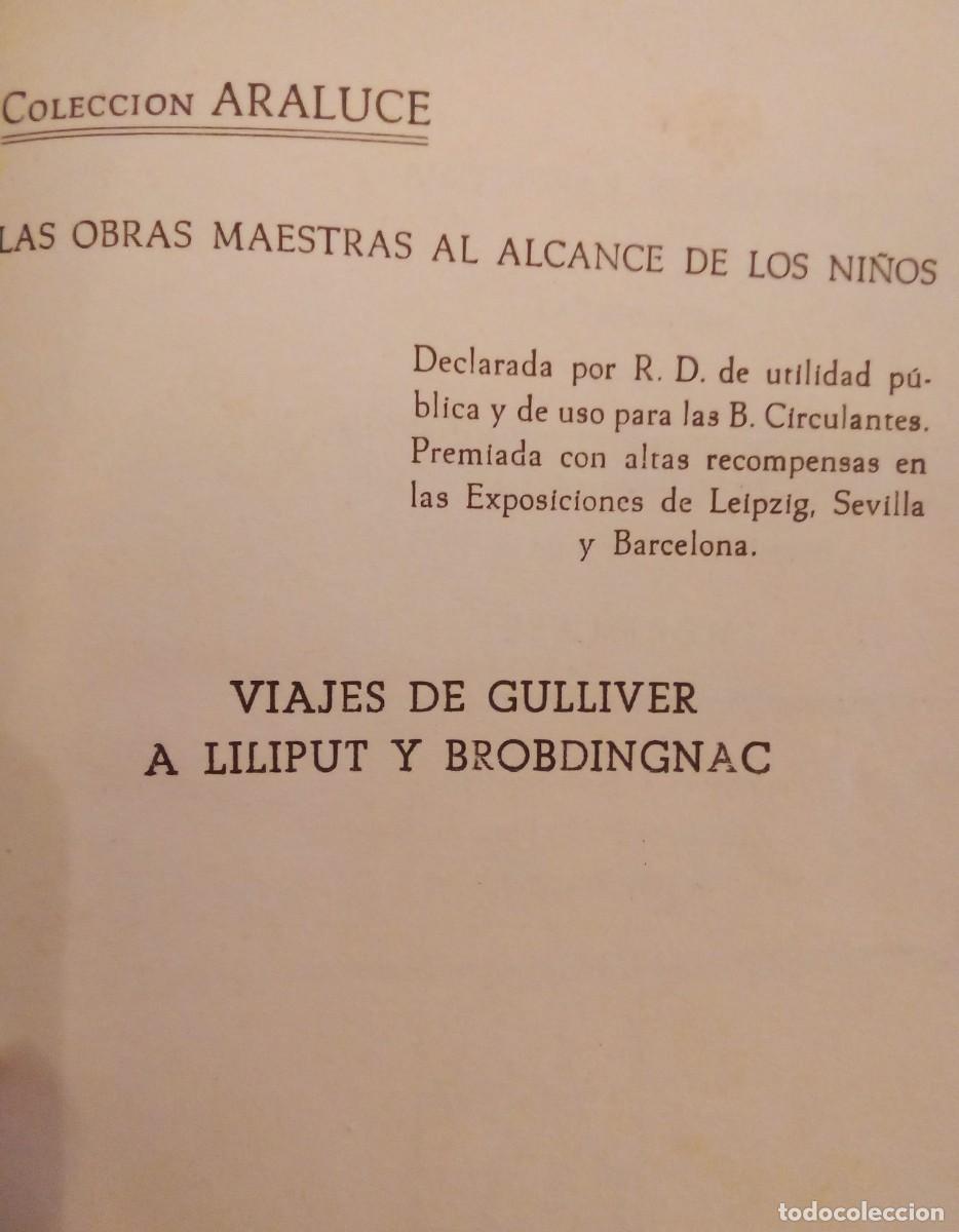 Libros antiguos: Libro infantil de 1956 Los viajes de Gulliver - Foto 4