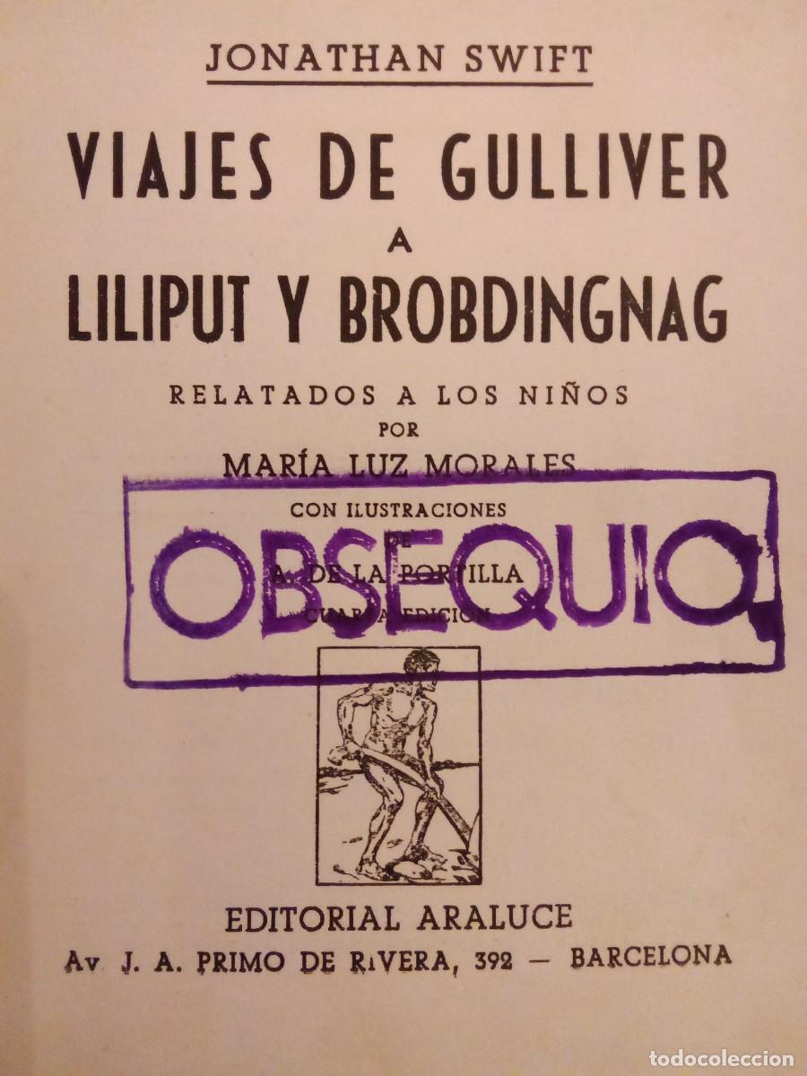 Libros antiguos: Libro infantil de 1956 Los viajes de Gulliver - Foto 6