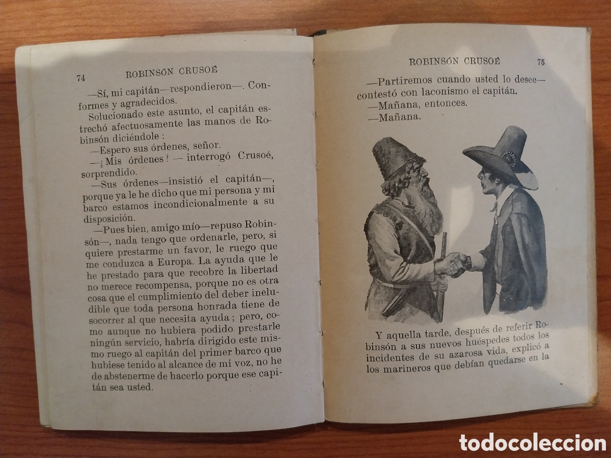 Libros antiguos: 1932-Novela &rdquo;Robins&oacute;n Cruso&eacute;&rdquo; - Foto 7