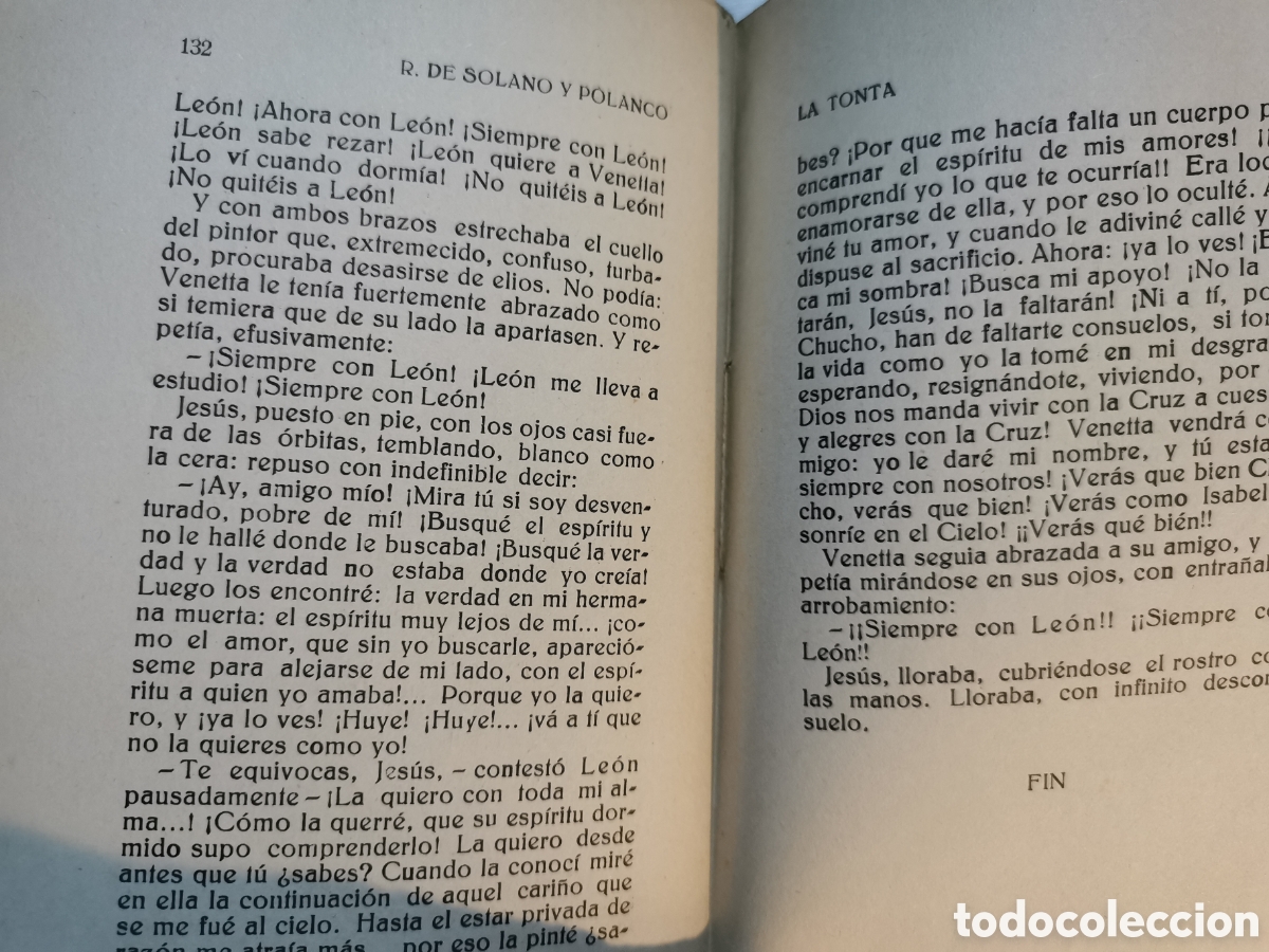 Libros antiguos: La tonta. Ram&oacute;n de Solano y Polanco - Foto 3